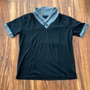 High collared button down dress shirt